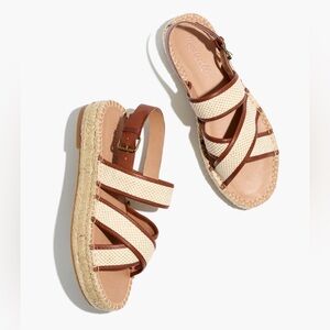 Madewell The Julie Espadrille Sandals Size 7.5
